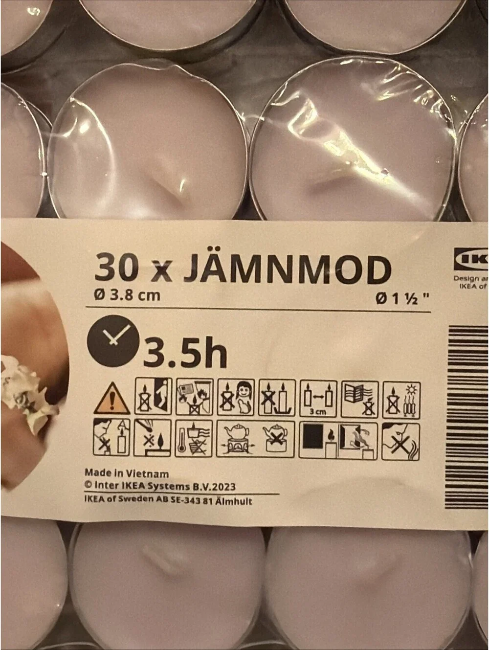 IKEA JÄNNMOD Tea Light Scented Candles 30/pk Each BUNDLE OF 2 NWT Sealed